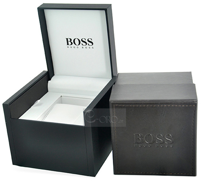 Men\'s watch BOSS Anthracite Stainless 1513991 Hugo Boss Steel E-oro.gr BOSS Chronograph - WATCHES