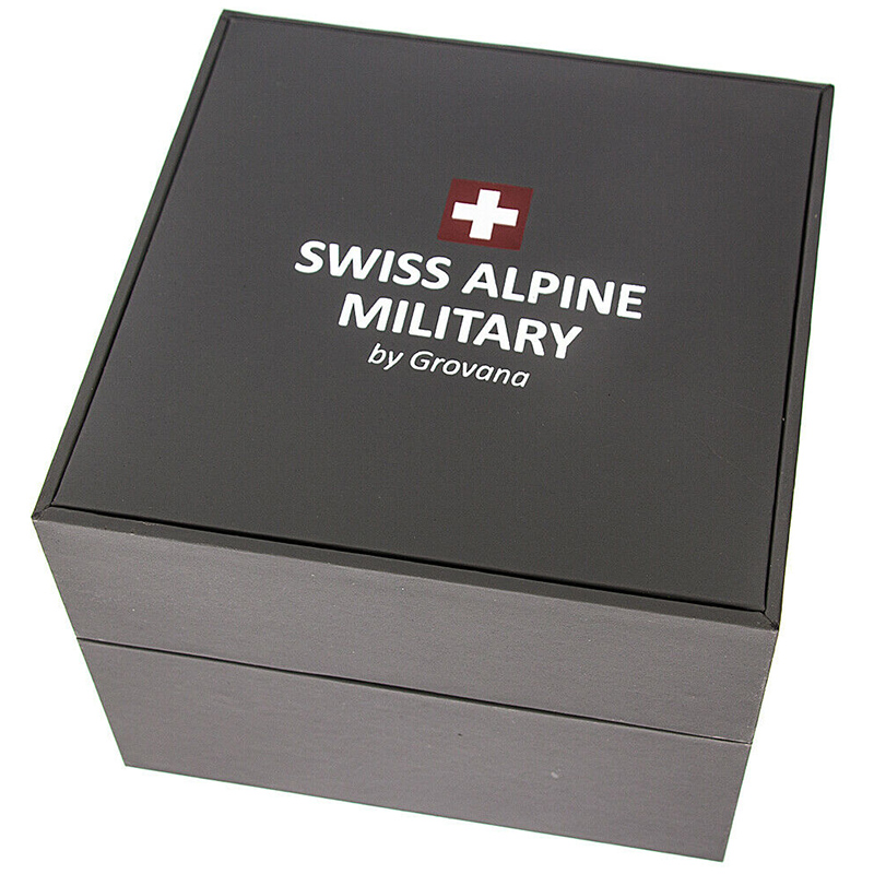 Swiss Alpine Military 7053.9117 Chronograph Mens Watch 42mm 10ATM